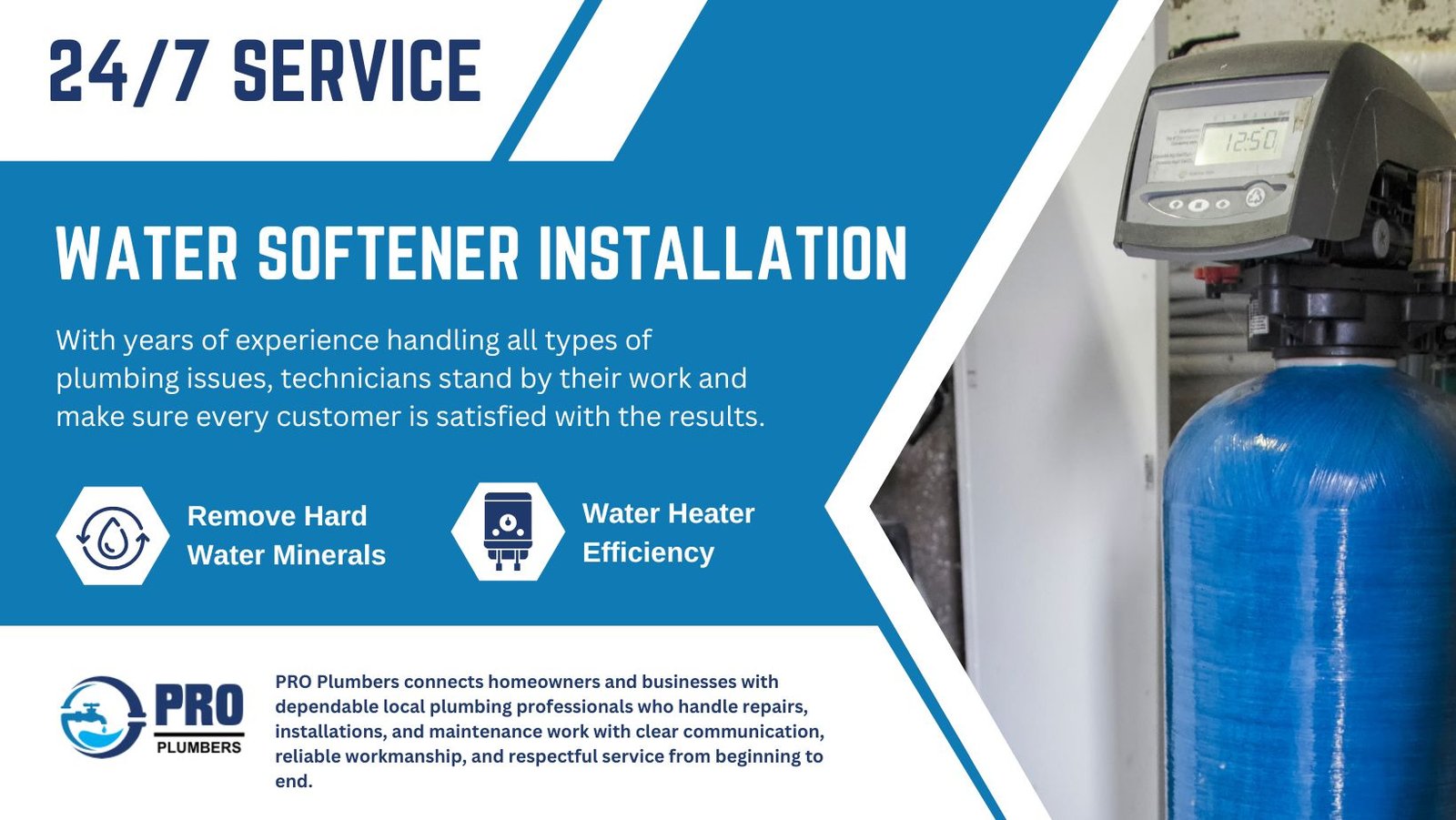 Water softener installation in Lake Forest, CA
